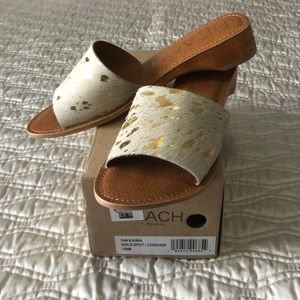 Brand new beach by Matisse Havana gold spot slides